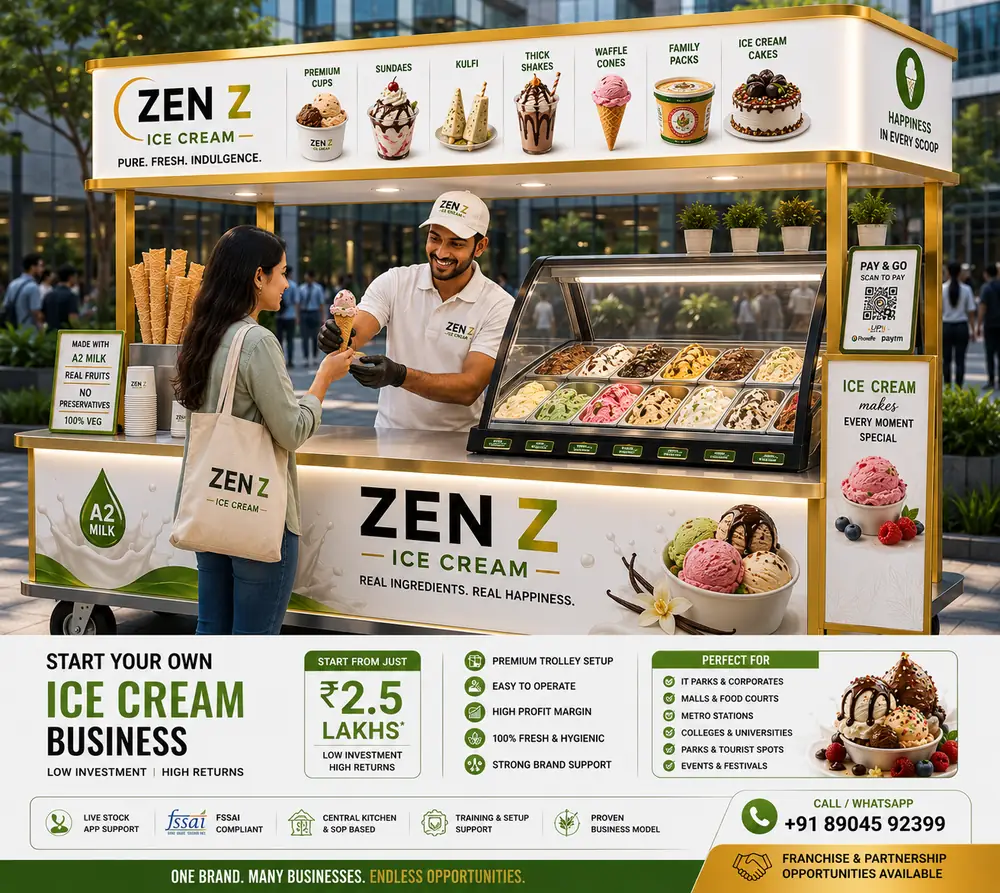 ZEN Z Ice Cream trolley business from ₹2.5 Lakhs