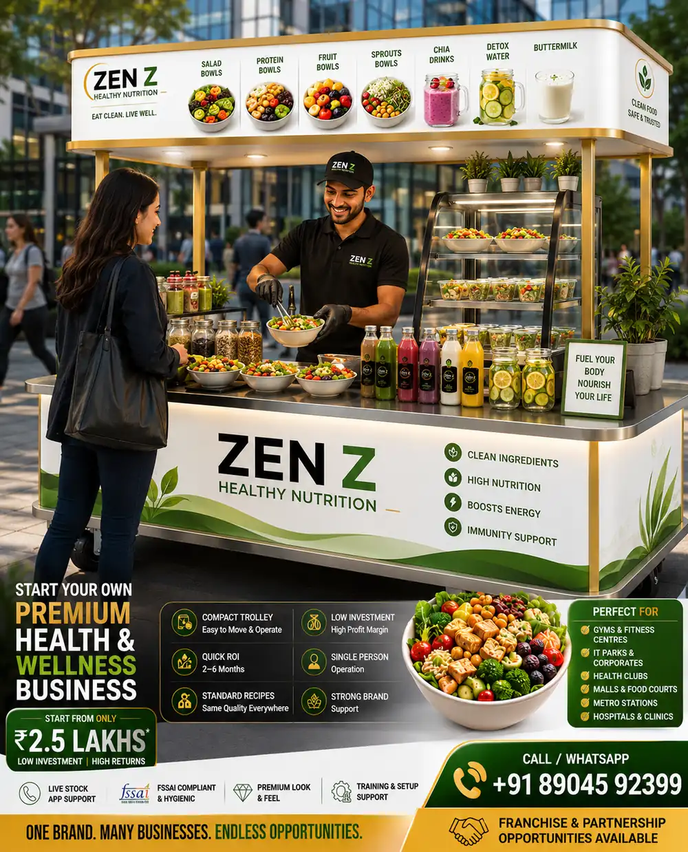 ZEN Z Healthy Nutrition trolley business from ₹2.5 Lakhs