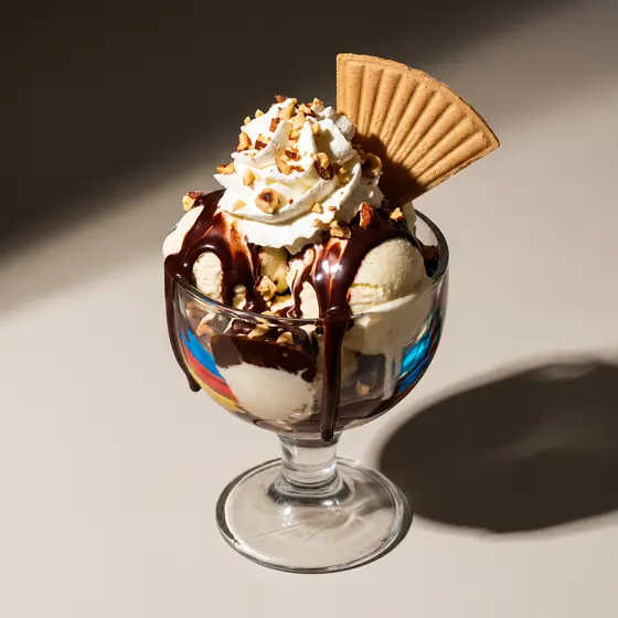 Hot chocolate sundae